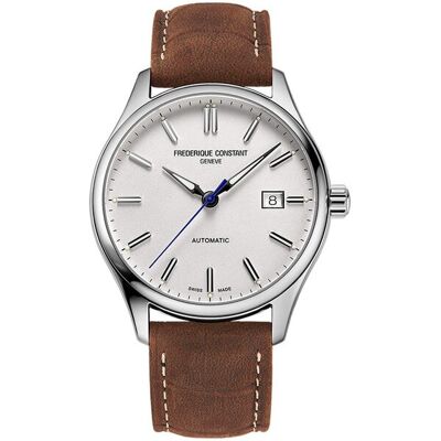 Frederique Constant Reloj de hombre classics fc-303ns5b6 automático index automático esfera plata caja de acero. Marrón Frederique Constant Reloj de hombre classics fc-303ns5b6 automático index automático esfera plata caja de acero. Marrón