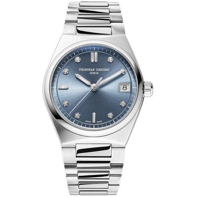 Frederique Constant Reloj de mujer highlife fc-240lnd2nh26b cuarzo ladies cuarzo esfera azul claro caja de acero. Plata Frederique Constant Reloj de mujer highlife fc-240lnd2nh26b cuarzo ladies cuarzo esfera azul claro caja de acero. Plata