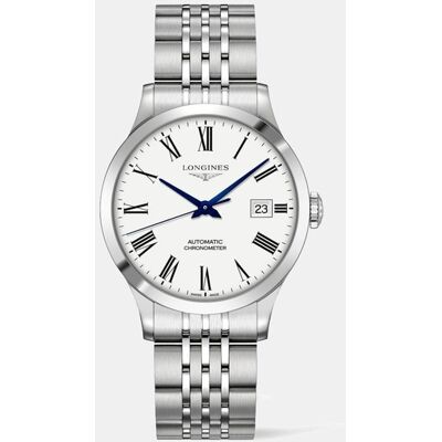 Longines Reloj de mujer Record Collection L28204116 automático de acero. Blanco Longines Reloj de mujer Record Collection L28204116 automático de acero. Blanco