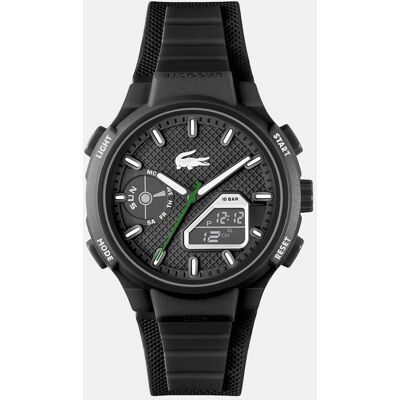 Lacoste Reloj de hombre LC33 2011365 de silicona negro. Negro Lacoste Reloj de hombre LC33 2011365 de silicona negro. Negro