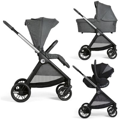 Chicco Carro de bebé Bellagio 3 piezas : silla paseo, capazo gran comfort y silla de coche First Seat Recline. Gris oscuro niño Chicco Carro de bebé Bellagio 3 piezas : silla paseo, capazo gran comfort y silla de coche First Seat Recline. Gris oscuro niño
