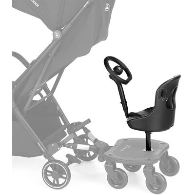 Be Cool Patinete para carrito de bebé 4Ride Seat. (23.5 X 22.5 X 19 Cm) Negro niño Be Cool Patinete para carrito de bebé 4Ride Seat. (23.5 X 22.5 X 19 Cm) Negro niño
