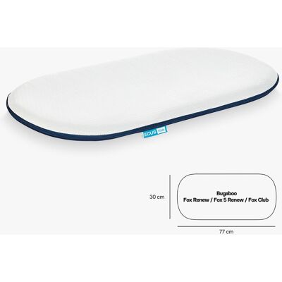 ECUS Kids Colchón Capazo Care Mini para Bugaboo Fox Renew-Fox Cub. Blanco niño ECUS Kids Colchón Capazo Care Mini para Bugaboo Fox Renew-Fox Cub. Blanco niño