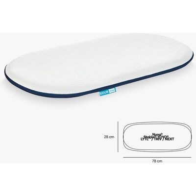 ECUS Kids Colchón Capazo Care Mini para Nuna Lytl -Triv-Next. Blanco niño ECUS Kids Colchón Capazo Care Mini para Nuna Lytl -Triv-Next. Blanco niño