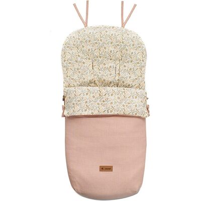 Jané Saco para carro de bebé Nest Plus Slight convertible en colchoneta. Rosa claro niño Jané Saco para carro de bebé Nest Plus Slight convertible en colchoneta. Rosa claro niño