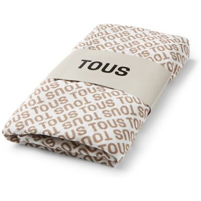 Tous Muselina de algodón 98x118 cm Baby con logo . Beige niño Tous Muselina de algodón 98x118 cm Baby con logo . Beige niño
