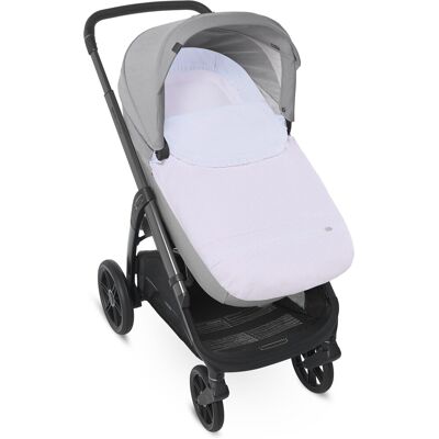 PAZ Rodríguez Colcha ajustable para capazo colección Salina. Rosa claro niño PAZ Rodríguez Colcha ajustable para capazo colección Salina. Rosa claro niño