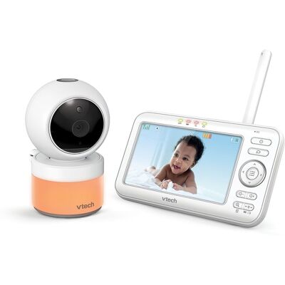 Vtech Vigilabebés con pantalla de 5" con cámara de movimiento y proyección de luz. Blanco niño Vtech Vigilabebés con pantalla de 5" con cámara de movimiento y proyección de luz. Blanco niño