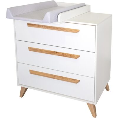 IKID Cómoda con cambiador bebé Lazio. (94 X 95 X 55 Cm) Blanco niño IKID Cómoda con cambiador bebé Lazio. (94 X 95 X 55 Cm) Blanco niño