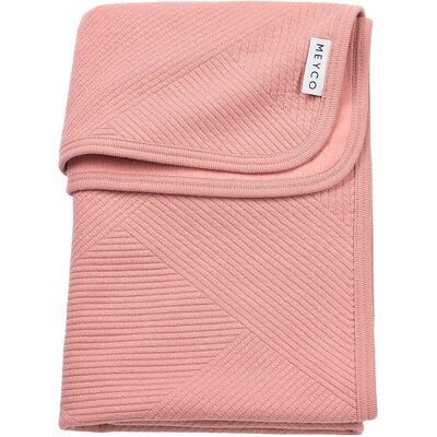 Meyco Manta minicuna polycotton . Rosa pastel niño Meyco Manta minicuna polycotton . Rosa pastel niño