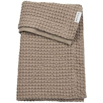 Meyco Manta minicuna gofrada 75x100 cm . Marrón claro niño Meyco Manta minicuna gofrada 75x100 cm . Marrón claro niño