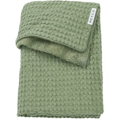Meyco Manta minicuna moufflon 75x100 cm . Verde Oliva niño Meyco Manta minicuna moufflon 75x100 cm . Verde Oliva niño