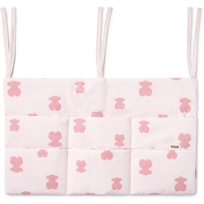 Tous Organizador para cuna (48x30 cm) Baby con osos. Rosa niño Tous Organizador para cuna (48x30 cm) Baby con osos. Rosa niño