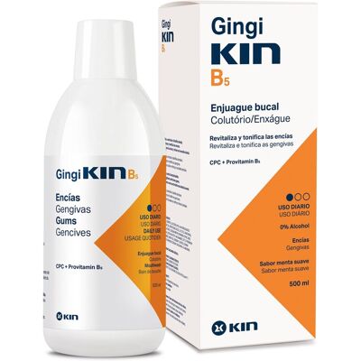 Kin Enjuague Bucal Gingi B5 500 ml . Kin Enjuague Bucal Gingi B5 500 ml .