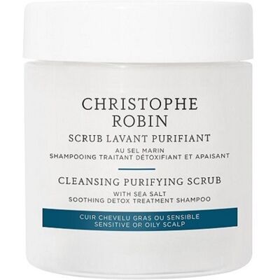 Christophe Robin Exfoliante Purificante con Sal Marina - Champú para cuero cabelludo sensible Christophe Robin Exfoliante Purificante con Sal Marina - Champú para cuero cabelludo sensible