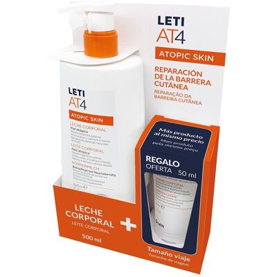 Leti Leche corporal emoliente-protector Piel Atópica AT4. (500 ml) Leti Leche corporal emoliente-protector Piel Atópica AT4. (500 ml)