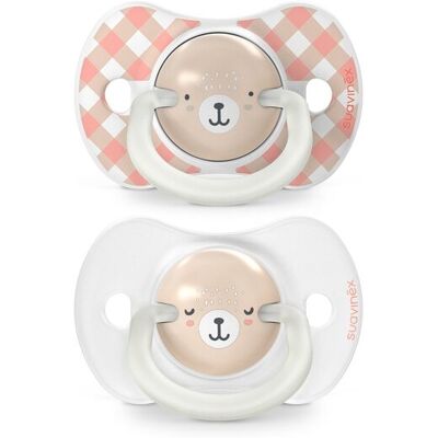 Suavinex Chupetes nocturnos Fisiológico SX Pro 6-18 meses (2ud.) colección Wild&free. (14.9 X 6.5 X 5.4 Cm) Coral niño Suavinex Chupetes nocturnos Fisiológico SX Pro 6-18 meses (2ud.) colección Wild&free. (14.9 X 6.5 X 5.4 Cm) Coral niño