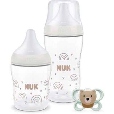 NUK Set 1os. Comienzos Perfect Match recién nacido. (20 X 17.5 X 7.2 Cm) Beige Sierra niño NUK Set 1os. Comienzos Perfect Match recién nacido. (20 X 17.5 X 7.2 Cm) Beige Sierra niño