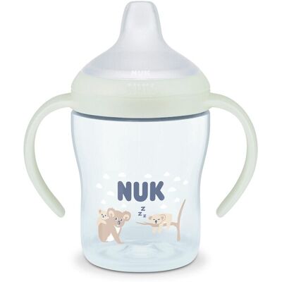NUK Taza aprendizaje nocturna con boquilla silicona 150ml, 6m+. (17.3 X 10.4 X 7.6 Cm) Verde Mint niño NUK Taza aprendizaje nocturna con boquilla silicona 150ml, 6m+. (17.3 X 10.4 X 7.6 Cm) Verde Mint niño