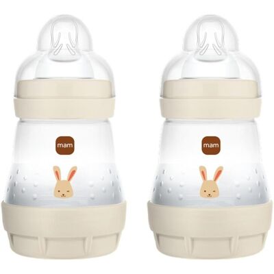 MAM Pack 2 Biberones Anticólicos 0-2 Meses 160 Ml Easy Start . MAM Pack 2 Biberones Anticólicos 0-2 Meses 160 Ml Easy Start .