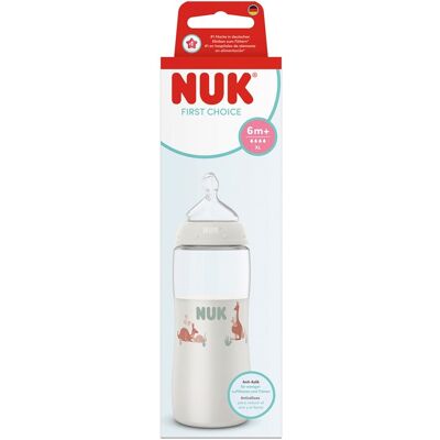 NUK Biberon First Choice+ Sil. 360Ml (Xl) 6M+ Temp Control "Canguro" (Cereales) . NUK Biberon First Choice+ Sil. 360Ml (Xl) 6M+ Temp Control "Canguro" (Cereales) .