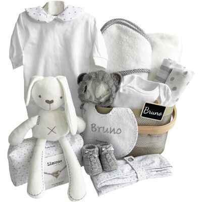El Recién Nacido Canastilla regalo Moises bebe para bebé niña o niño personalizable con nombre. Beige niño El Recién Nacido Canastilla regalo Moises bebe para bebé niña o niño personalizable con nombre. Beige niño