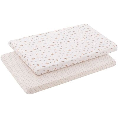 Cambrass Pack de 2 sábanas bajeras para minicuna (50x82x10 cm) Luxury. Piedra Natural niño Cambrass Pack de 2 sábanas bajeras para minicuna (50x82x10 cm) Luxury. Piedra Natural niño