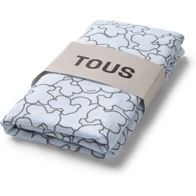 Tous Muselina de algodón 98x118 cm Baby multi osos. Azul claro niño Tous Muselina de algodón 98x118 cm Baby multi osos. Azul claro niño