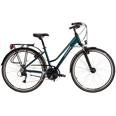 Kross Bicicleta urbana-trekking de mujer Trans 4.0 28'' . (S) Turquesa Kross Bicicleta urbana-trekking de mujer Trans 4.0 28'' . (S) Turquesa