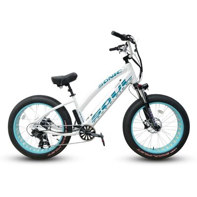 SOUL Bicicleta eléctrica de mujer SABER Pro 24' . (L) Blanco / Verde SOUL Bicicleta eléctrica de mujer SABER Pro 24' . (L) Blanco / Verde