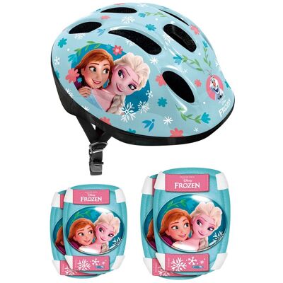 Stamp Casco con rodilleras y coderas Frozen . Stamp Casco con rodilleras y coderas Frozen .