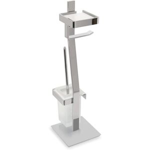 Beltrán Escobillero con portarrollos y porta toallitas de pie Turín . Cromo Beltrán Escobillero con portarrollos y porta toallitas de pie Turín . Cromo