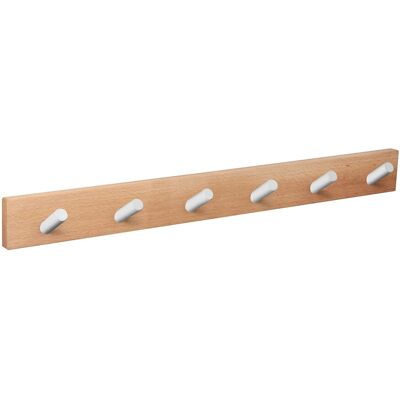 Nesu Percha Madera y Zamak 6 Colgadores 9400HNBL6. Haya natural Nesu Percha Madera y Zamak 6 Colgadores 9400HNBL6. Haya natural