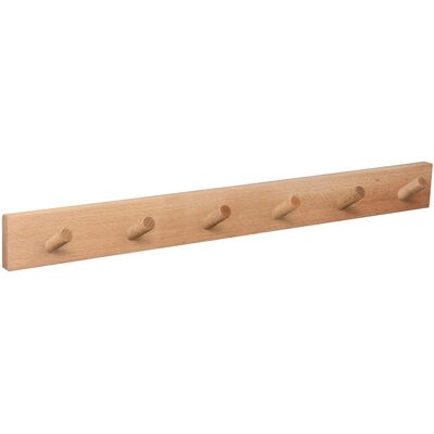 NESU - Percha pared - Haya - 6 ganchos inclinados - Wall coat rack NESU - Percha pared - Haya - 6 ganchos inclinados - Wall coat rack