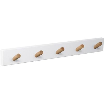Nesu Percha Madera y Zamak 5 Colgadores 9400BLHN5. Blanco / Haya Nesu Percha Madera y Zamak 5 Colgadores 9400BLHN5. Blanco / Haya