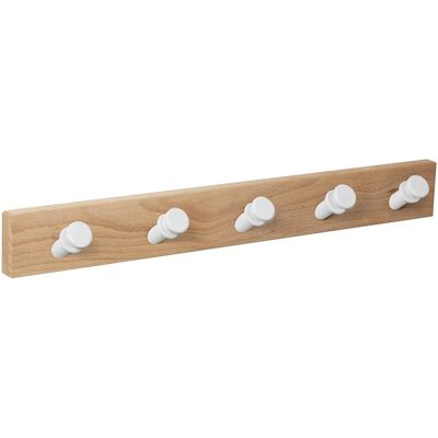 Nesu Percha Madera y Madera 5 Colgadores 9401HNBL5. Haya / Blanco Nesu Percha Madera y Madera 5 Colgadores 9401HNBL5. Haya / Blanco