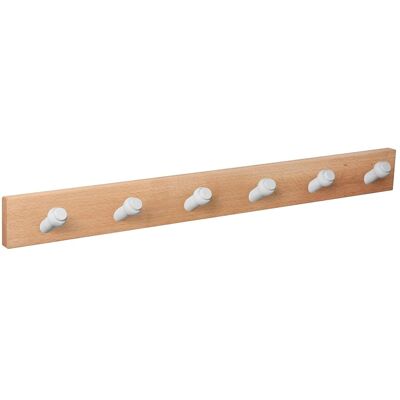 Nesu Percha Madera 6 Colgadores Blancos. Madera / Blanco Nesu Percha Madera 6 Colgadores Blancos. Madera / Blanco