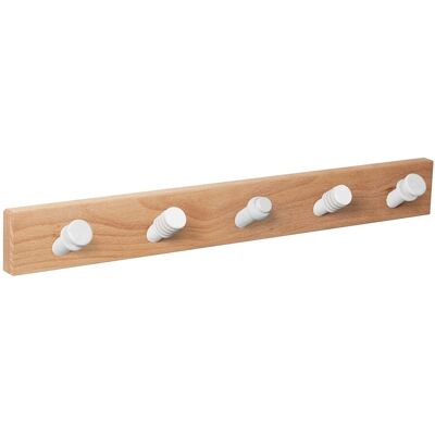 Nesu Percha Madera y Madera 5 Colgadores 9404HNBL5. Haya natural Nesu Percha Madera y Madera 5 Colgadores 9404HNBL5. Haya natural