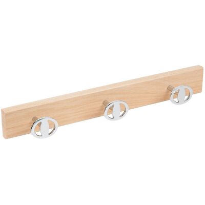 Nesu Percha Madera y Zamak 3 Colgadores 9013HNCRV3. Haya natural Nesu Percha Madera y Zamak 3 Colgadores 9013HNCRV3. Haya natural
