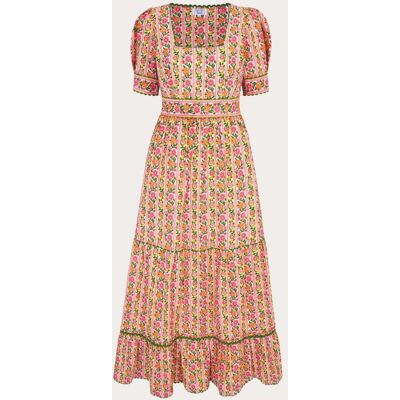 Pink City Prints Vestido largo Evelyn de algodón. (L) Multicolor Pink City Prints Vestido largo Evelyn de algodón. (L) Multicolor