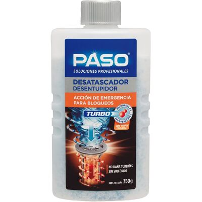 Paso Desatascador Turbo 350 g. Incoloro Paso Desatascador Turbo 350 g. Incoloro