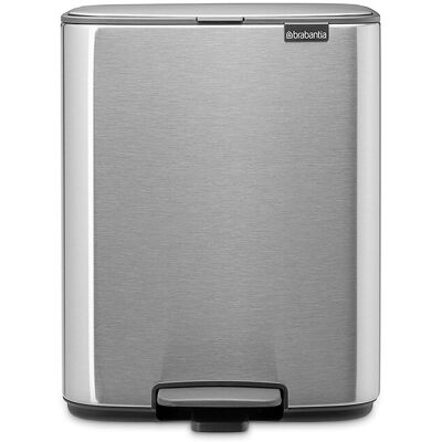 Brabantia Cubo de basura Bo 12L . Metálico Brabantia Cubo de basura Bo 12L . Metálico
