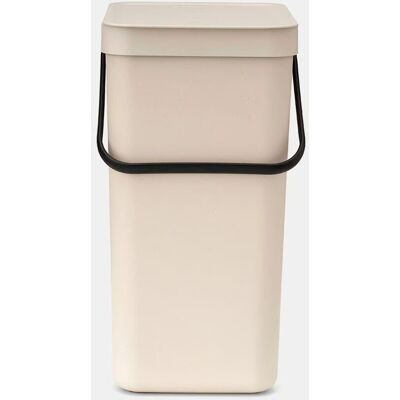 Brabantia Cubo de basura para reciclar Sort&Go 16L . Crudo Brabantia Cubo de basura para reciclar Sort&Go 16L . Crudo