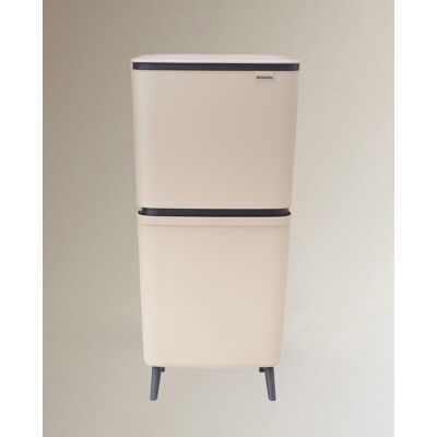 Brabantia Cubo de reciclaje SortUp 10 + 10 + 25 L . Beige Brabantia Cubo de reciclaje SortUp 10 + 10 + 25 L . Beige