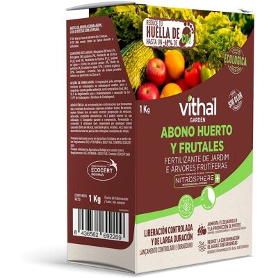 Vithal abono huerto y frutales 750 gr. Vithal abono huerto y frutales 750 gr.