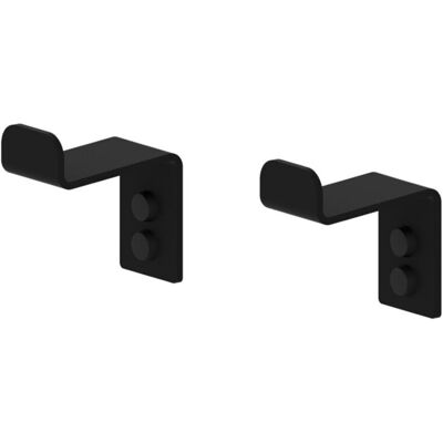 Beltrán Set de 2 perchas individuales Etna . Negro Beltrán Set de 2 perchas individuales Etna . Negro