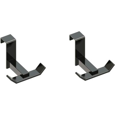 Beltrán Set de 2 perchas individuales para colgar Niza . Negro Beltrán Set de 2 perchas individuales para colgar Niza . Negro