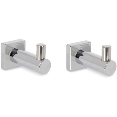 Beltrán Set de 2 perchas individuales Praga . Cromo Beltrán Set de 2 perchas individuales Praga . Cromo