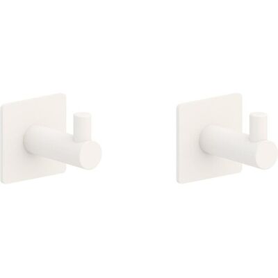 Beltrán Set de 2 perchas individuales Praga Adhesivo . Blanco Beltrán Set de 2 perchas individuales Praga Adhesivo . Blanco
