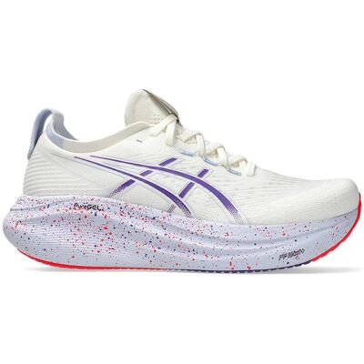 ASICS Zapatillas de running de hombre Gel-Nimbus 27 Tokyo . (40,5) Blanco / Lila ASICS Zapatillas de running de hombre Gel-Nimbus 27 Tokyo . (40,5) Blanco / Lila